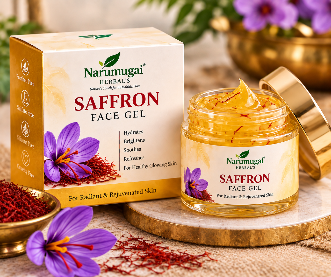 SAFFRON FACE GEL