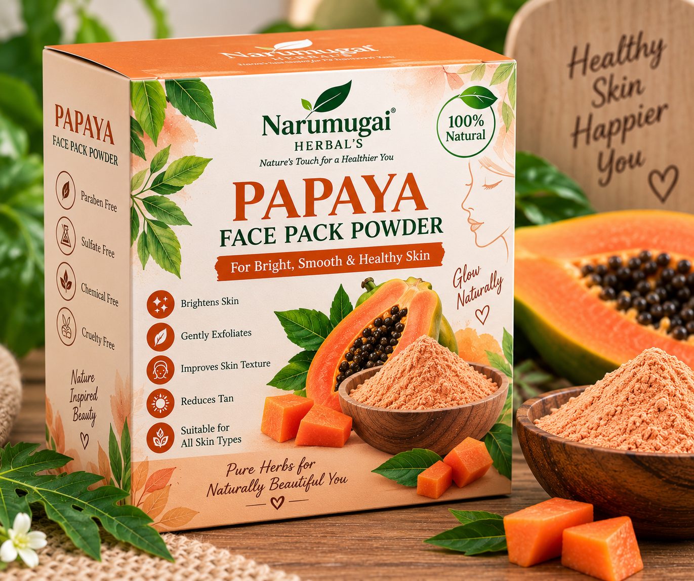 PAPAYA FACE PACK POWDER
