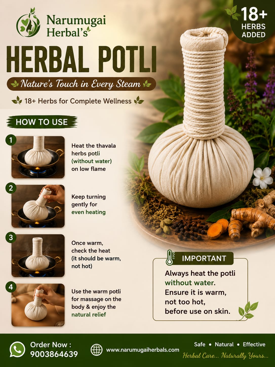 Herbal Massage Potli